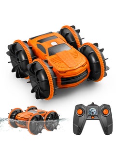 Harvestoy 2.4Ghz 4WD Remote Control  Stunt Car with Double Sided Rotating and 360° Flips, Water and Land Wateproof Elecrtric Toy Car for Kids, Boys & Girls  - Image 2