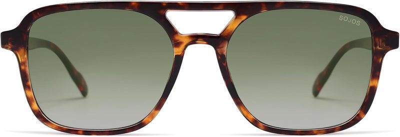 Sojos Temp fluctuation resistant crafted quality Retro Aviator Sunglasses for Women Men,Trendy Rectangle Womens Mens Shades Sun Glasses SJ2202 Fine detail - Image 4