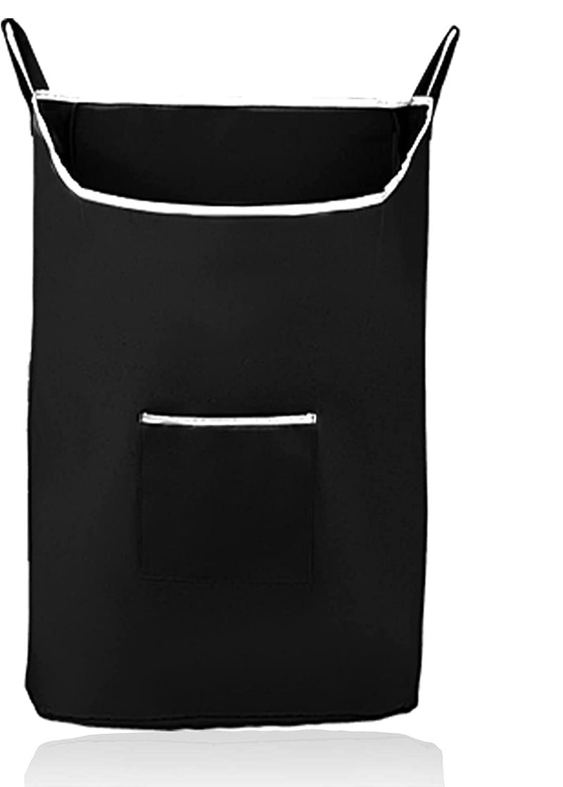 Hanging Foldable Laundry Bag Cloth Storage Bag with Handle WallMounted Laundry Organizer for Clothes Towels Baby Items SpaceSaving Hamper Pack of 1 - Image 1