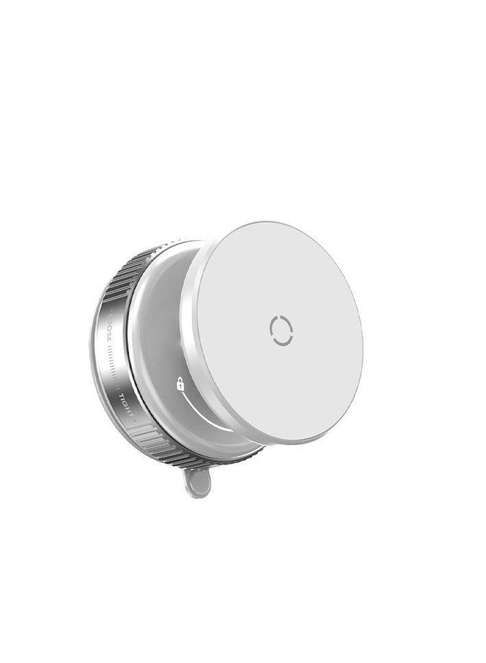 Halamodo Suction Phone Mount,  Portable Super Stable Electric Vacuum Magnetic Phone Holder, 360 Adjustable Magnetic Cell Phone Holder White - Image 3