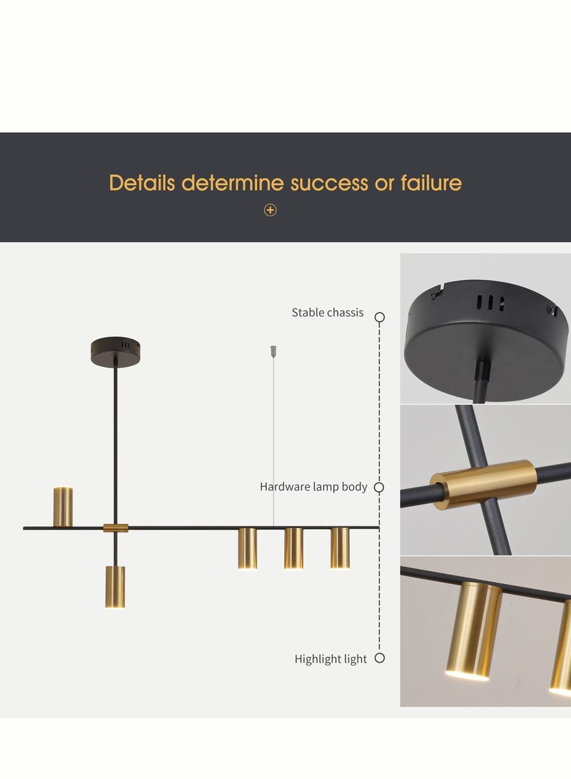 Haikomin 5 Head Modern Pendant Light Led Decorative Lamp Ceiling Hanging Kitchen Accesories For Dining Living Room Bedroom Ceiling Chandelier - Image 4