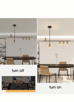 Haikomin 5 Head Modern Pendant Light Led Decorative Lamp Ceiling Hanging Kitchen Accesories For Dining Living Room Bedroom Ceiling Chandelier  - Image 3