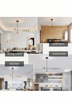 Haikomin 5 Head Modern Pendant Light Led Decorative Lamp Ceiling Hanging Kitchen Accesories For Dining Living Room Bedroom Ceiling Chandelier  - Image 5