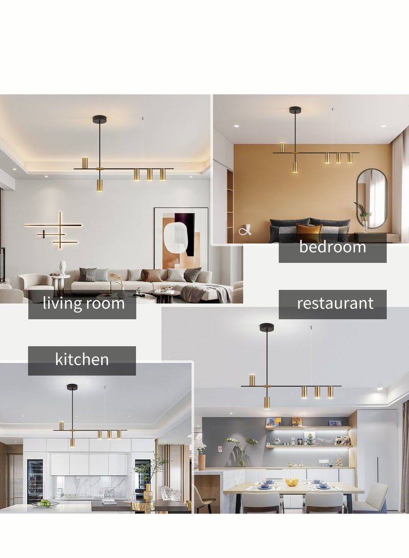 Haikomin 5 Head Modern Pendant Light Led Decorative Lamp Ceiling Hanging Kitchen Accesories For Dining Living Room Bedroom Ceiling Chandelier - Image 5