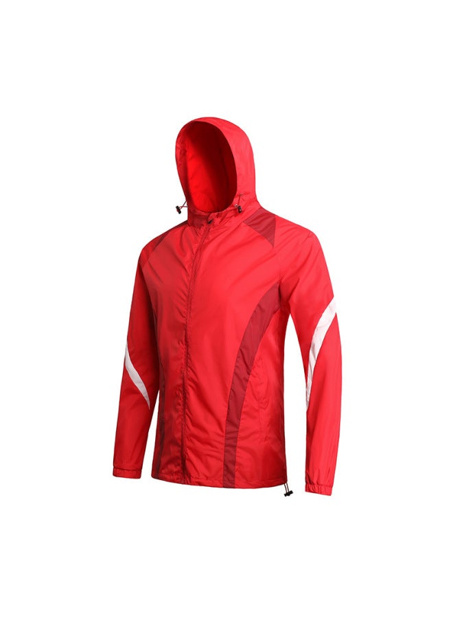 Autumn Winter Sports Hooded Running Windbreaker Waterproof Casual Jacket