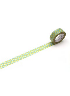 MT mt Washi Masking Tape, 15mm x 7 mtrs Shade - mesh Yellow, (Pack of 1)  - Image 1