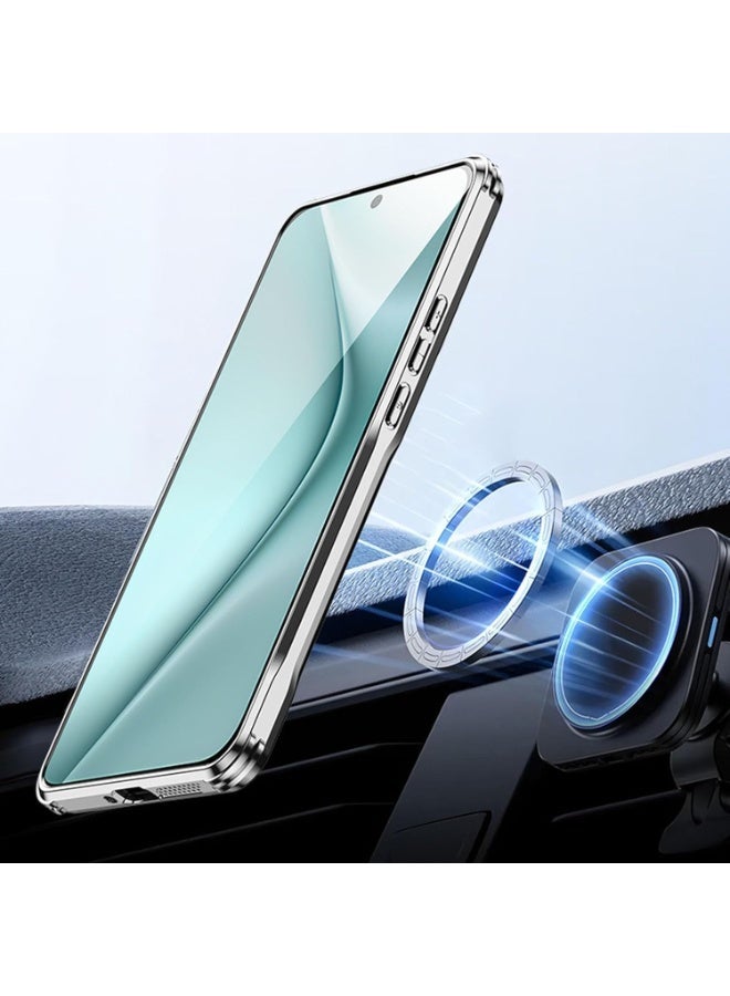 general Ultra Thin Case Compatible with Huawei Pura 80 Pro/80 Pro+, [Compatible with Mag-Safe] Carbon Fiber Texture Camera Case Anti-Fingerprint Protection Shock Cover with Stand - Image 3