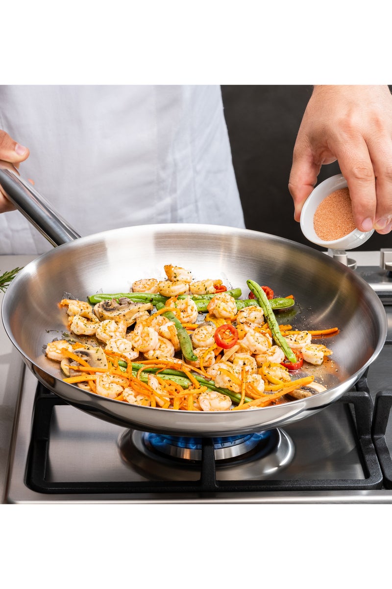 Tramontina Professional Stainless Steel Frying Pan, 26 cm, 2.2L – Tri-Ply Base, Induction & Gas Safe – Made in Brazil, Since 1911 – Model 62633260 - Image 5