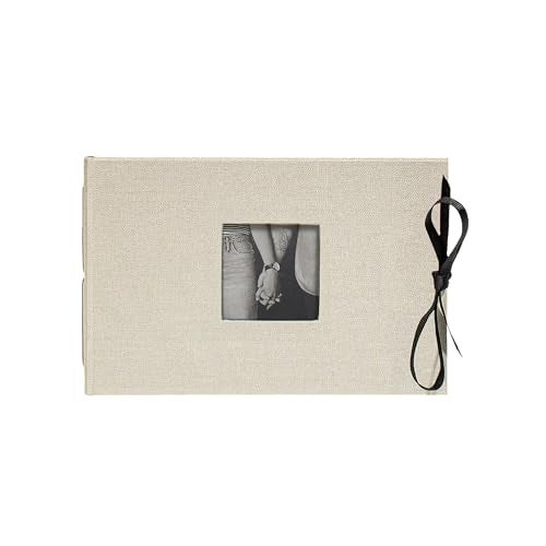 Kolo Noci Small 4x6 Photo Album, Holds 24 Photos, Ideal for Weddings and Baby Books, Platinum - Image 1