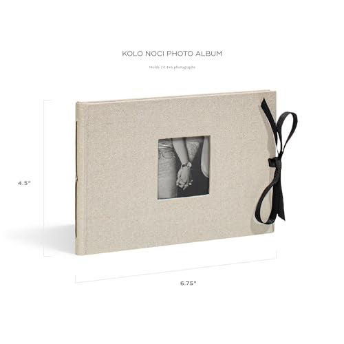 Kolo Noci Small 4x6 Photo Album, Holds 24 Photos, Ideal for Weddings and Baby Books, Platinum - Image 2