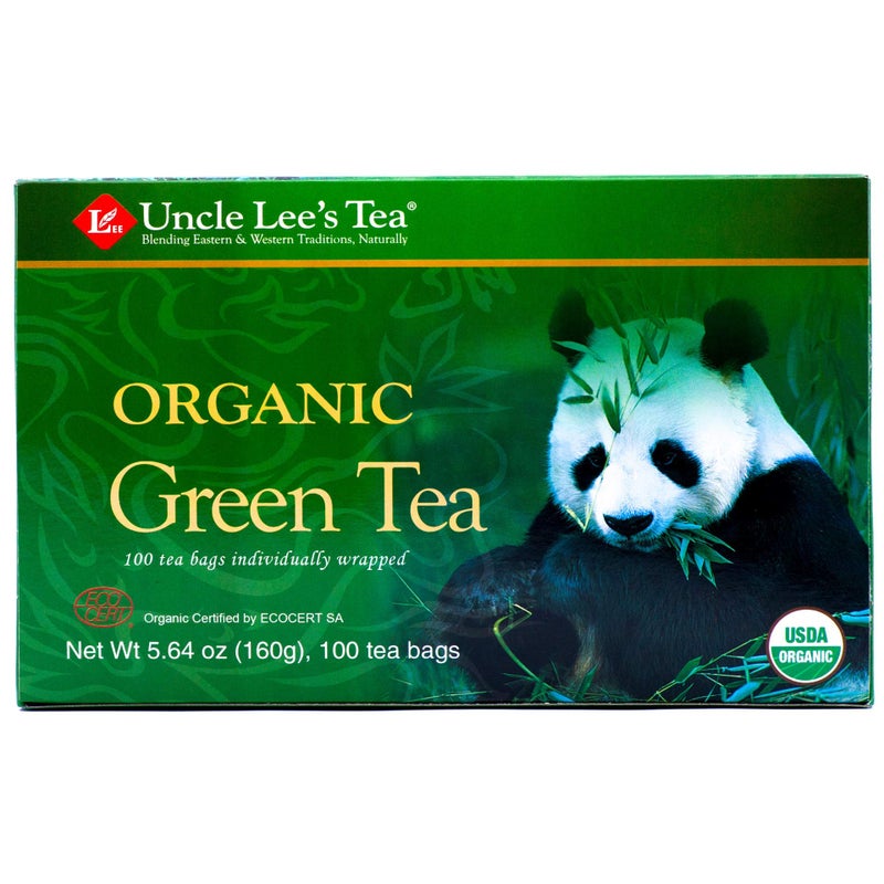 Uncle Lee's Tea Uncle Lee's Organic Green Tea -- 100 Tea Bags net wt 5.64 oz (160g) - Image 1