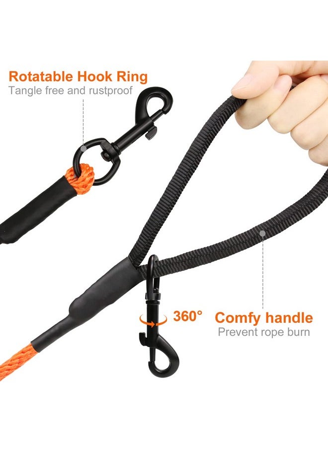 Joytale - Joytale Long Dog Training Leash, 50FT Tie Out Rope Check Cord with Padded Handle, Reflective Recall Lead for Puppy and Small Dogs, Orange - Image 1