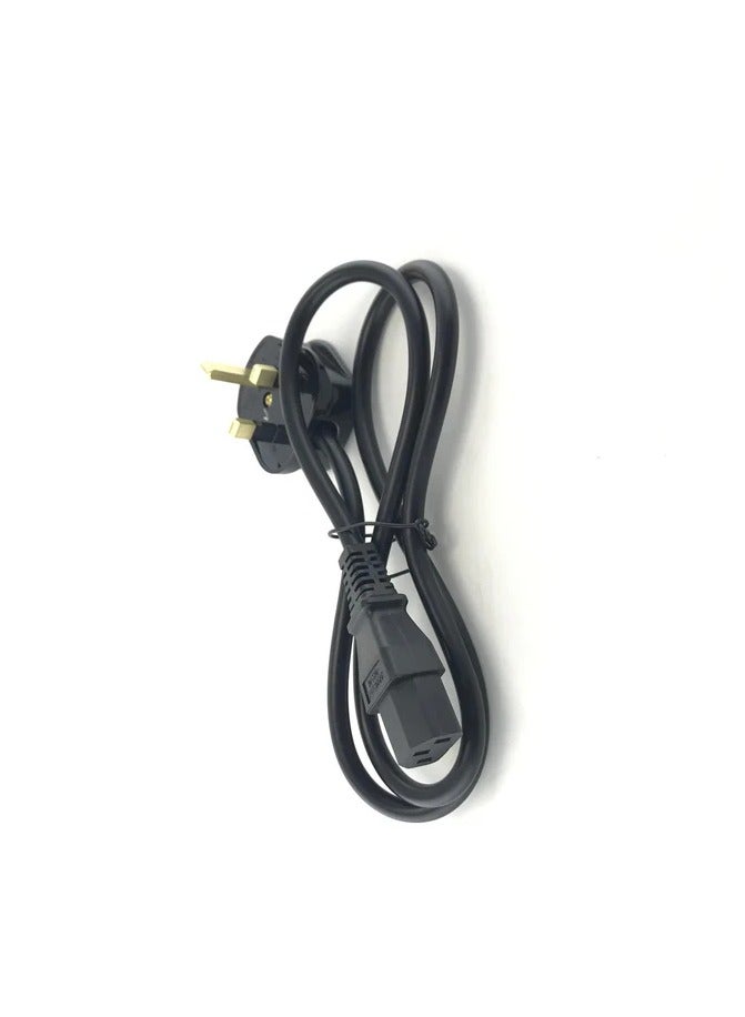 FUJISHKA Power Cord 1.5M (6ft) – Heavy Duty 3-Prong AC Cable with Pure Copper Wire and Built-in Fuse – For PC, Monitor, TV, Printer, Copier, Shredder – Black - Image 2