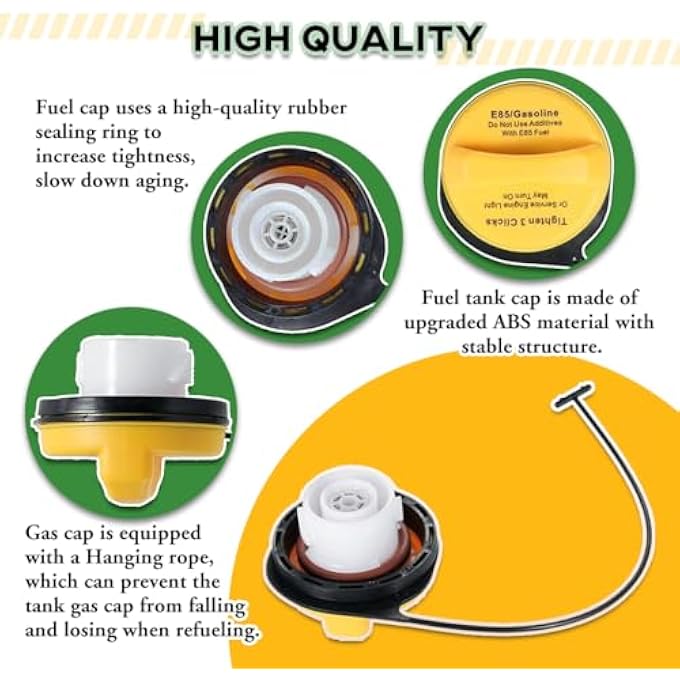 ريحني غطاء بنزين E85 GT295 لشيفروليه شيفروليه سيلفرادو سوبربان تاهو أفالانش كاديلاك إسكاليد ESV EXT GMC سييرا يوكون XL 1500 20915990 غطاء الوقود مرن 2007 2008 2009 2010 2011 - Image 4