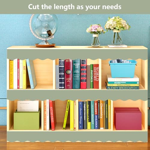 Fancy Land Sage Green Bulletin Board Borders Scalloped Border Trim for Classroom Decoration Back to School Decor 52ft One Roll - Image 5