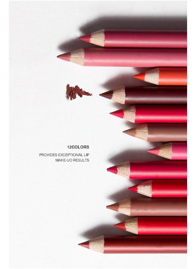 Me Now Super Matte Lip Liner Pencil Matte Finish (Set Of 12) P102 Multicolor  - Image 3