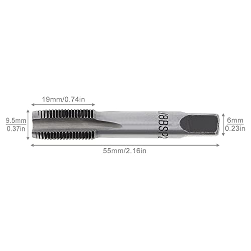 OriGlam 1/8" BSP Thread Forming Taps, G1/8 BSP Pipe Taps Threading Taps Tool for clean/re-thread damaged/Jam - Image 5