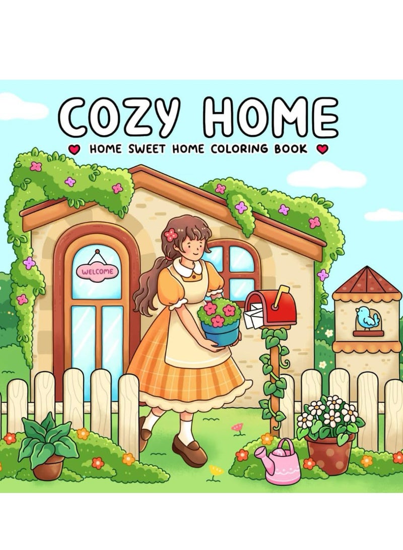 كوزي تايمز هوم سويت هوم كتاب التلوين للبالغين والمراهقين يضم كوخ ساحرة شقق شاطئية وزوايا صحية أوقات الاسترخاء للاسترخاء - Image 1