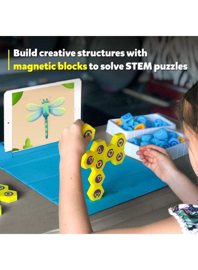 MiDeer Mideer Plugo Connecto Link (Kit + App) : Smart Magnetic Tiles + Building Toy With Puzzles For Kids Age 4 To 10, Stem Learning And Birthday Gifts For Boys & Girls  - Image 3