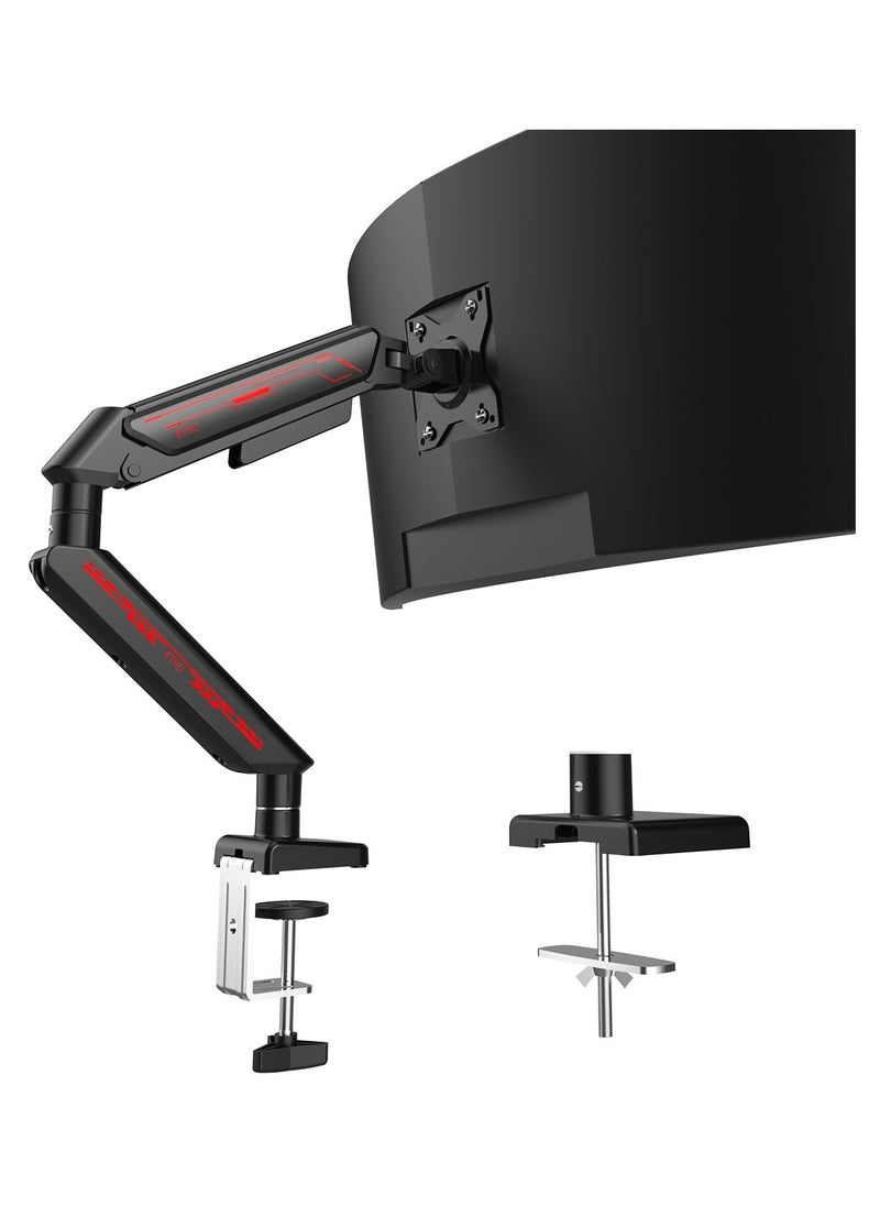 ETHU ETHU Single Monitor Arm, Adjustable Gas Spring Monitor Stand for 13-32 inch Monitor up to 9kg, Full Motion Computer Monitor Mount, LED/LCD Display Arm with VESA Pattern 75x75/100x100 Single Arm Black  - Image 1