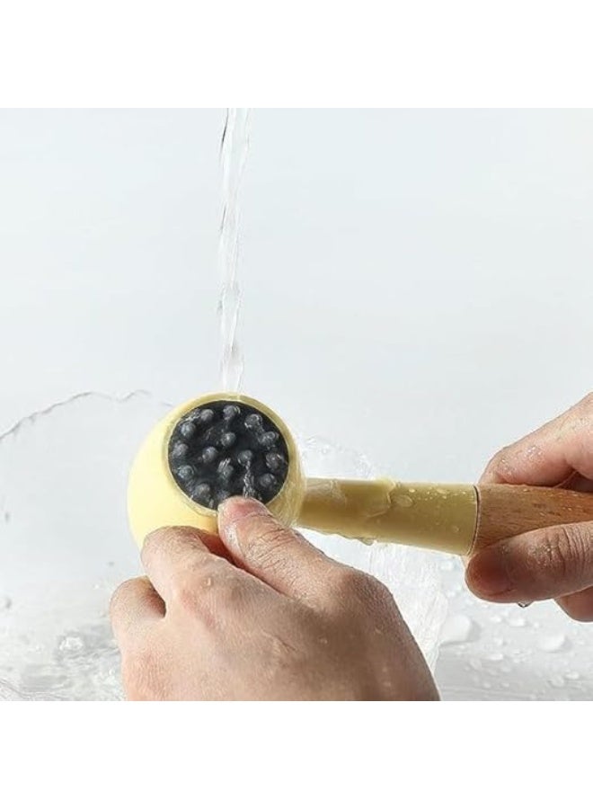 مطرقة لحم مزدوجة الجوانب، بمقبض خشبي، لون أخضر نعناعي - Image 3