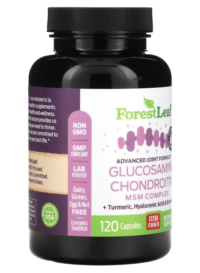 ForestLeaf Glucosamine Chondroitin Extra Strength 120 Capsules - Image 2