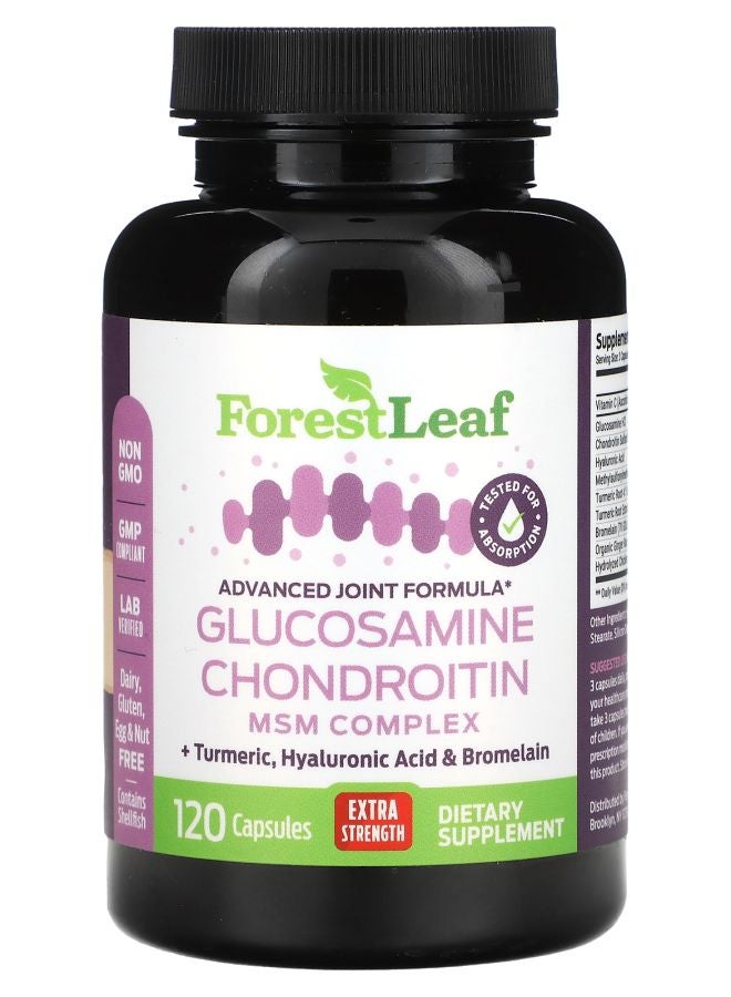 ForestLeaf Glucosamine Chondroitin Extra Strength 120 Capsules - Image 1