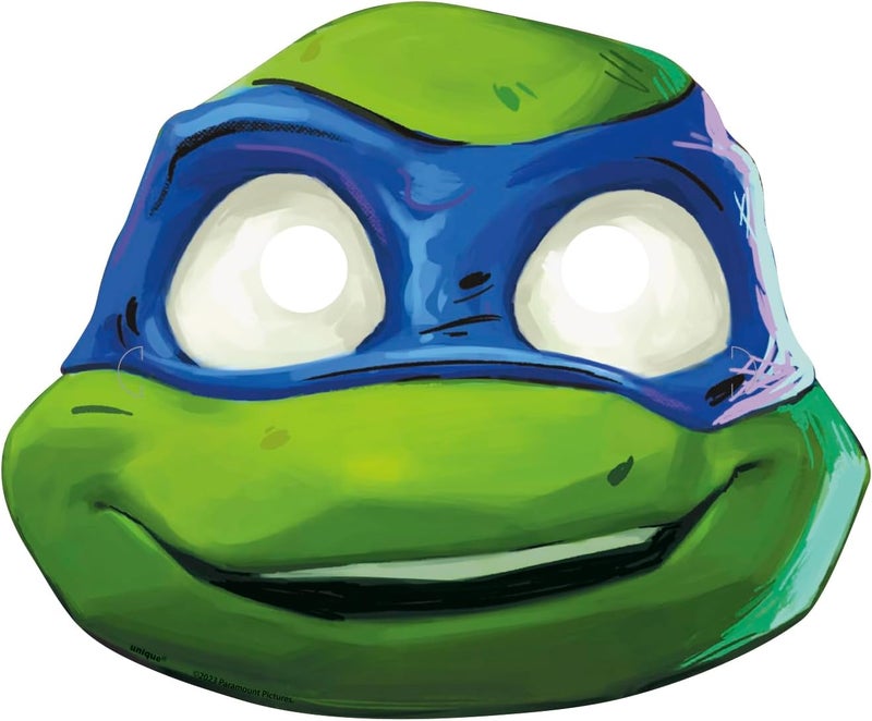 Unique Industries Teenage Mutant Ninja Turtle Mayhem Paper Masks Set of 8 Boy Birthday Christening Party Supplies - Image 3