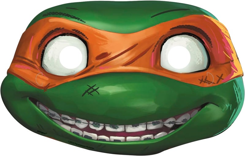 Unique Industries Teenage Mutant Ninja Turtle Mayhem Paper Masks Set of 8 Boy Birthday Christening Party Supplies - Image 5