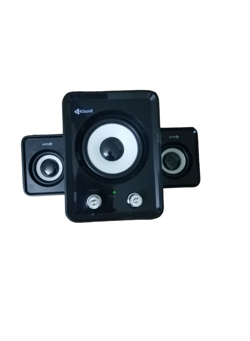 Kisonli Mini USB Portable Speaker for Laptop Desktop Computer Portable Gamer for PC 2400 High Quality Sound - Image 1