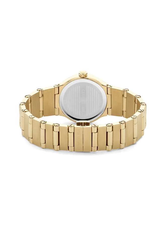 CERRUTI 1881  Rendinara 30mm Women's Quartz Watch With Gold Plated Stainless Steel Bracelet for Women | Best Price UAE