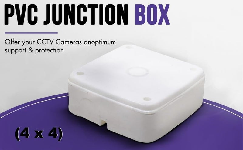 ELECTRA ZONE CCTV Box,PVC Box for Camera Mounting Junction Box with Brass Nuts Fitting Pack Of (10) - Image 3