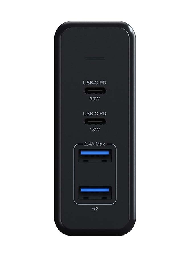SATECHI 2x USB-C And 2x USB-A 108W Pro Type-C PD Desktop Charger Space Grey - Image 1