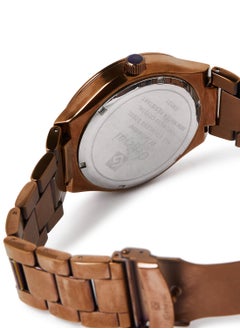 GENEVAL Metal Analog Wrist Watch GM121OO - 44mm - Brown  - Image 4