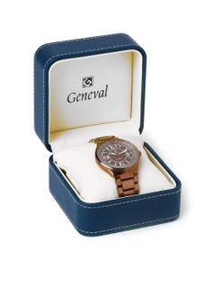GENEVAL Metal Analog Wrist Watch GM121OO - 44mm - Brown  - Image 5