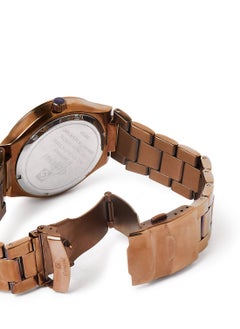 GENEVAL Metal Analog Wrist Watch GM121OO - 44mm - Brown  - Image 3