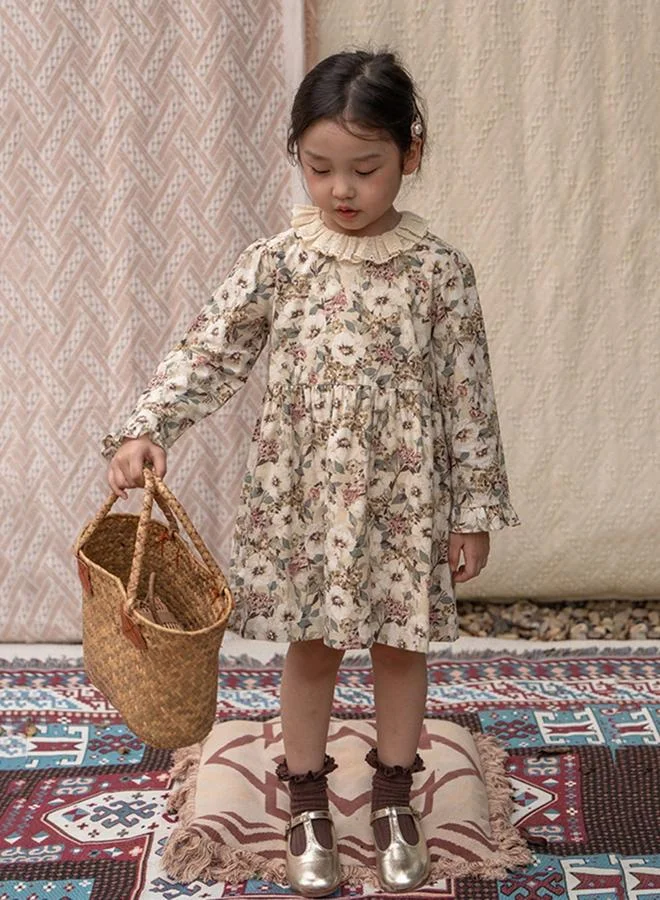 Take Two  Girls Floral Print Long Sleeve Dress for Women | Best Price UAE