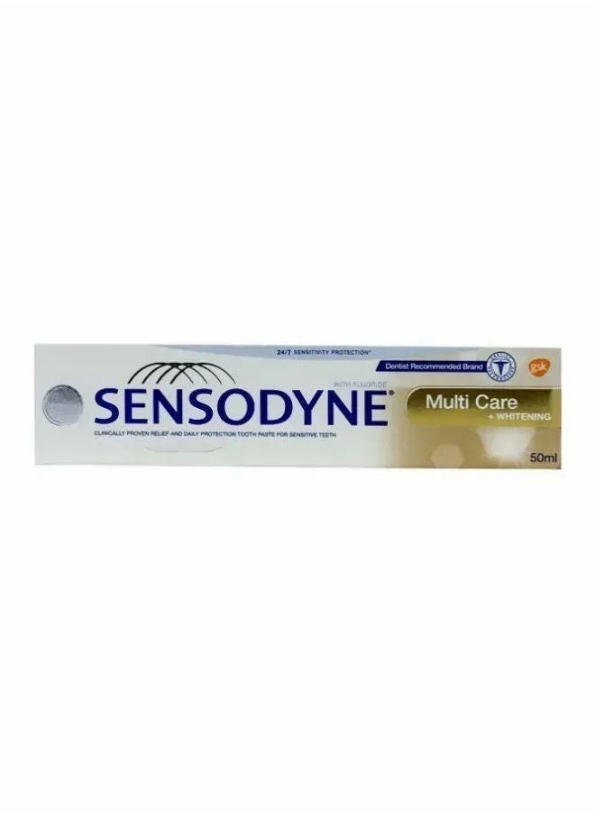 Sensodyne Multi Care Whitening Toothpaste, 3X50ml 