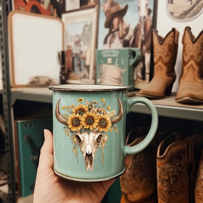 Peacoblue UV DTF Cup Wraps Transfer Stickers Western Cowboys Pattern, 10 Sheets Waterproof Custom Vinyl Transfer Sticker 16oz Coffee Glass Cup Tumbler Bottle Mug Decals for Men Women - Image 5