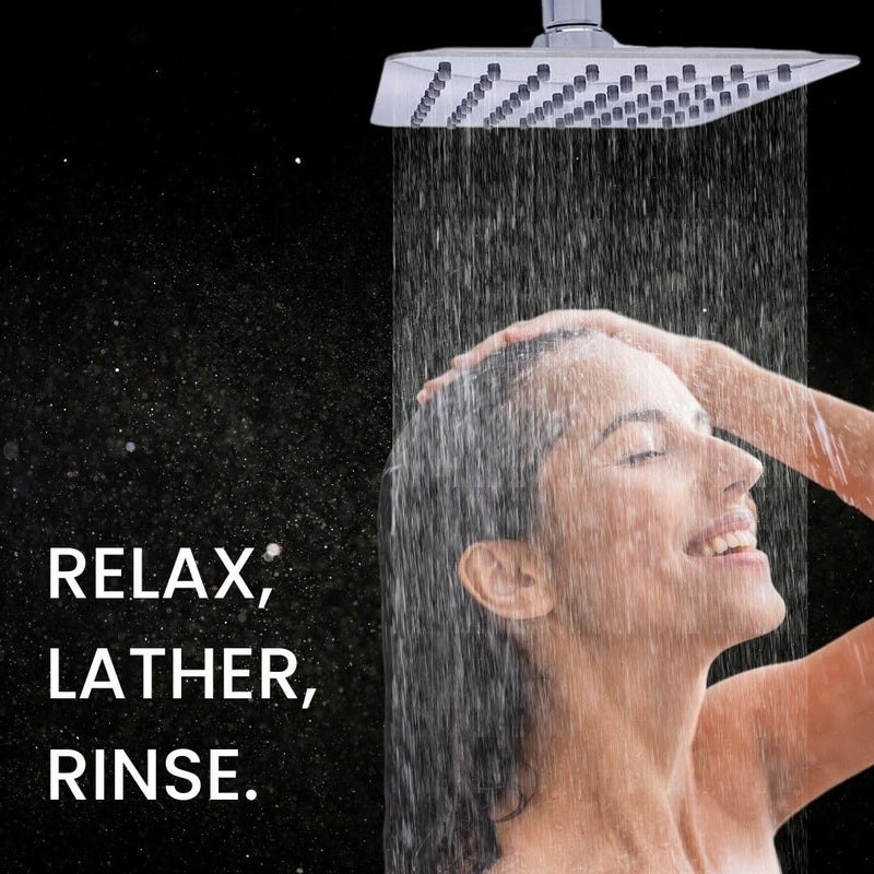 SAMANEA RS100 Rain shower 10 inch x 10 inch without arm ABS Chrome - Image 5