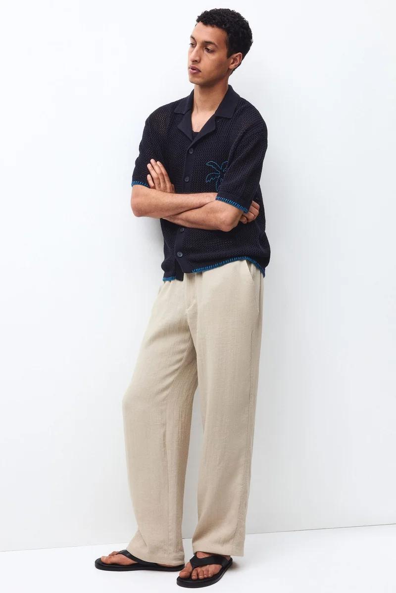H&M  Relaxed Fit Trousers for Men | Best Price UAE