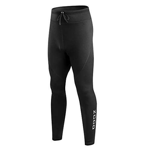ZCCO Men & Women Wetsuit Pants – 1.5mm Neoprene Long Pants for Diving, Surfing, Kayaking, Swimming – Thermal Cold Water Protection (1.5mm-Black, XXXX-Large) - Image 5