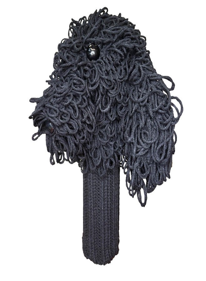 Stitch-Witch Funny Golf Headcover, Handmade Crochet Finished Black Goldendoodle Golden Doodle Animals Plush Driver Headcover - Image 5