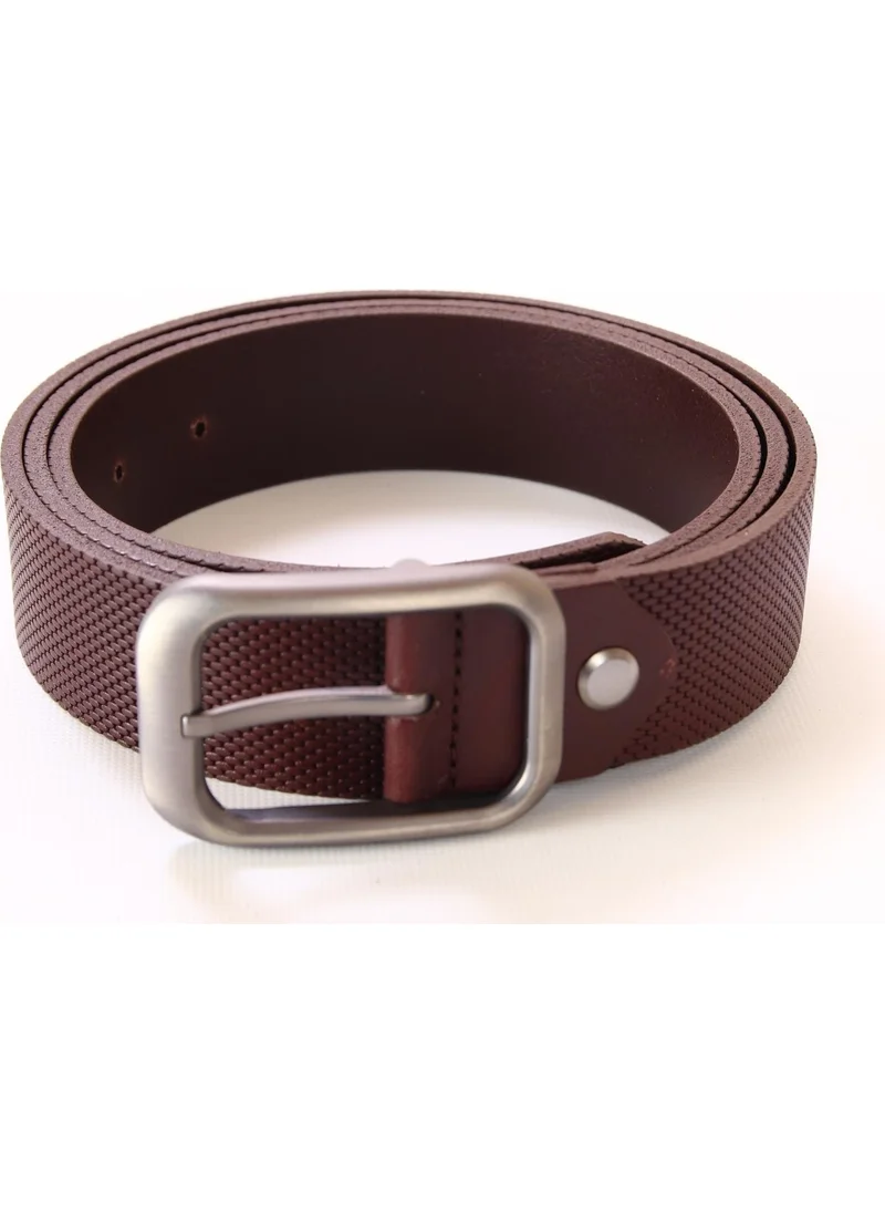 الكسندر جاردي Men's Soft Leather Belt Brown (19-Kmr E 04)