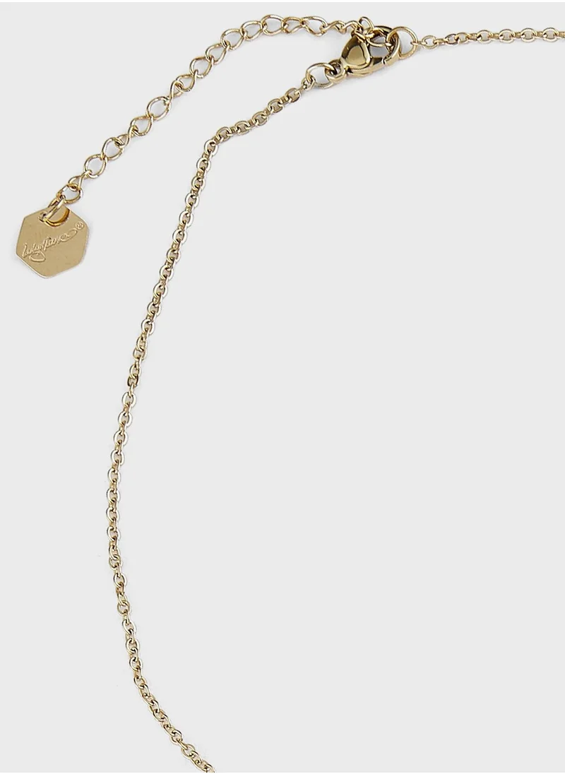 Lady Mauve ASTE ARROW PENDANT NECKLACE