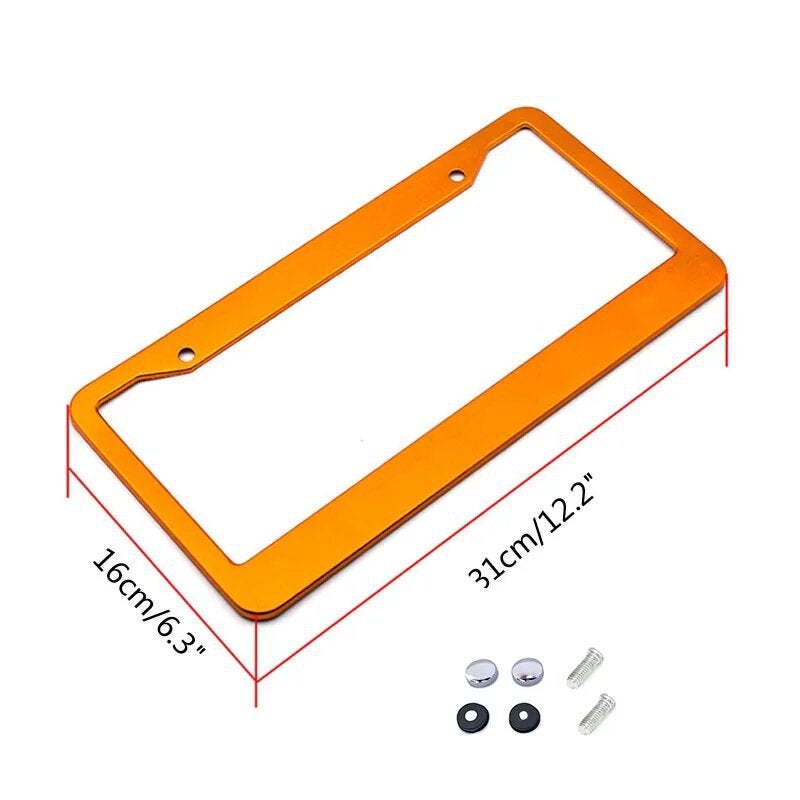 Temu Popular Flag Pattern License Plate Frame Plastic Abs Thickened Uv Color Printing License Plate Frame American Standard - Image 3