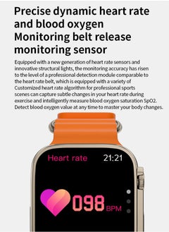 Generic M8 PRO Ultra New Ultra 8 Pro Smartwatch Series 8 | S8 49mm 1.91" | Compass | NFC | IP68 Waterproof | Smart Sensor | Smart Watch with Ocean Strap  - Image 3