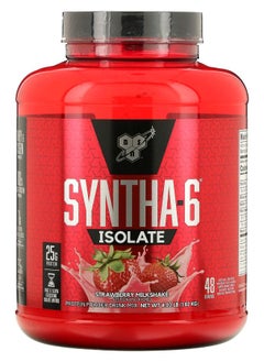 BSN Syntha-6® Isolate Protein Powder Drink Mix Strawberry Milkshake 4.02 lbs (1.82 kg) 
