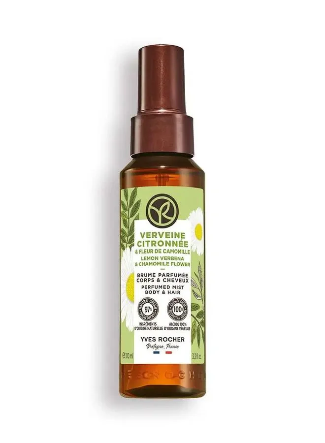Yves Rocher 100 ml Lemon verbena & chamomile flower perfumed mist bod for Women | Best Price UAE