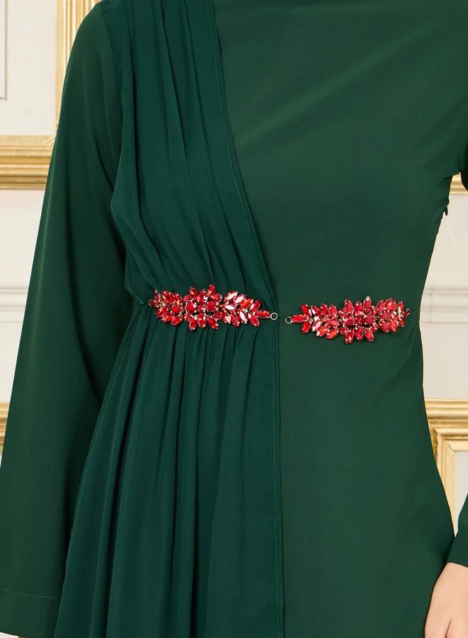 Styli Elegant Emerald Dress